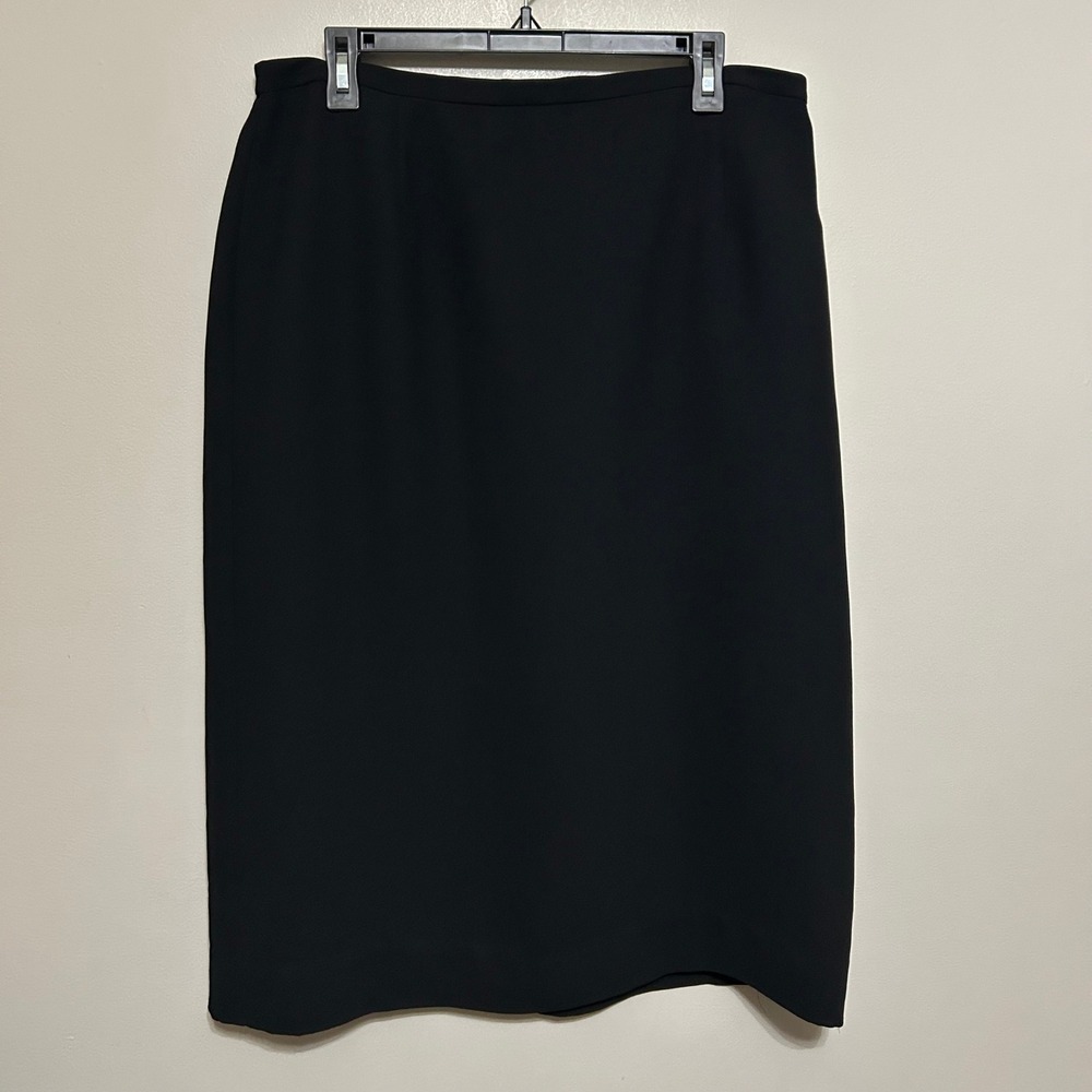 Laura Scott Women's Black Pencil Skirt 18 Career Office Business Formal‎ Lined